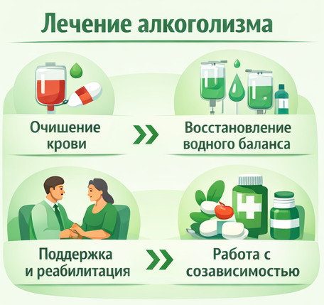лечение алкоголизма в Калининграде этапы